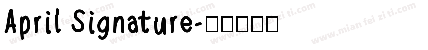 April Signature字体转换